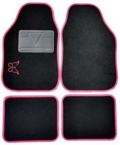 TAPPETO ROSA IN MOQUETTE - BUTTERFLY